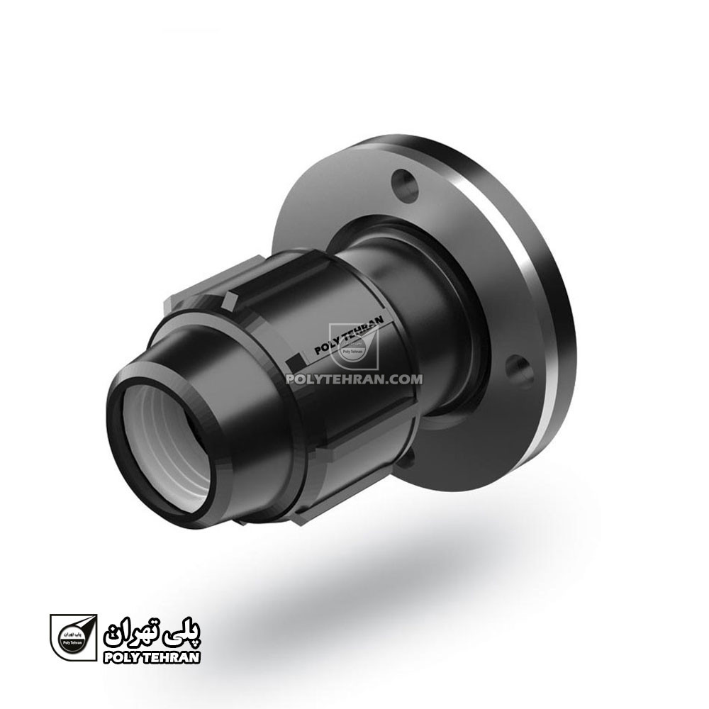 اتصال فلنج دار پلی اتیلن پیچی