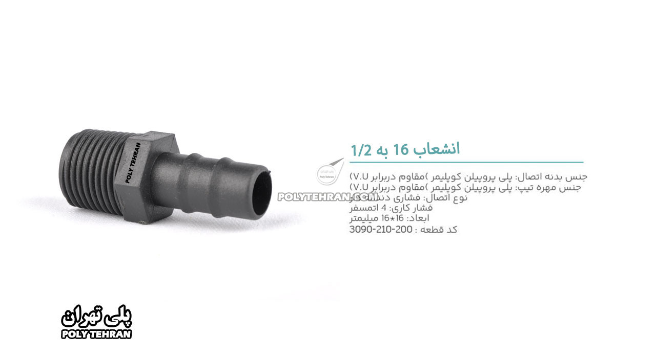 تصویر و توضیحات انشعاب 16 به 1.2