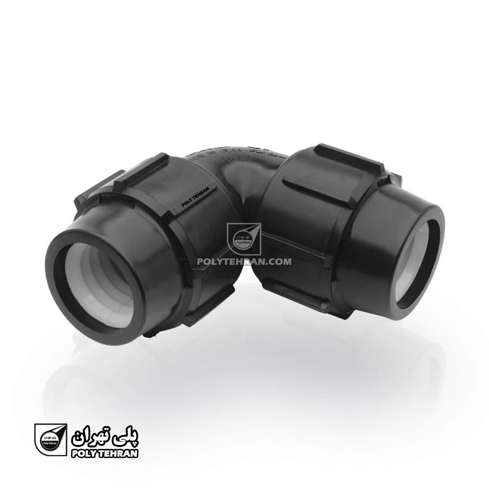 زانو پلی اتیلن پیچی